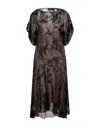 Dsquared2 Midi Dresses In Brown