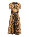 Dsquared2 Midi Dresses In Yellow