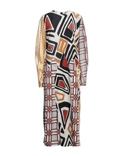 Dsquared2 Woman Midi Dress Mustard Size 8 Polyester In Yellow