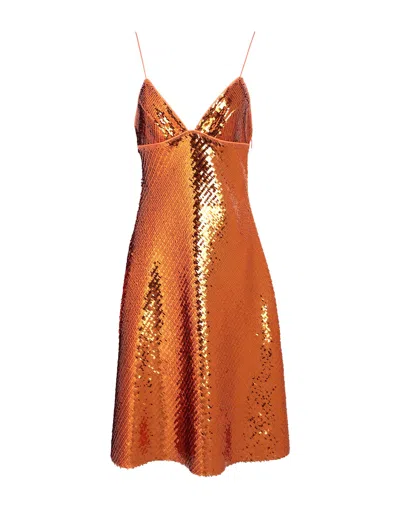 Dsquared2 Midi Dresses In Orange