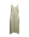 Dsquared2 Woman Midi Dress Sage Green Size 2 Acetate In Sage Green