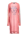 Dsquared2 Woman Midi Dress Salmon Pink Size L Viscose In Pink