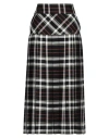 Dsquared2 Woman Midi Skirt Black Size 2 Wool, Cotton In Black