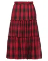 Dsquared2 Midi Skirts In Red