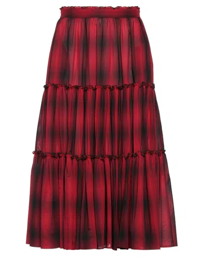 Dsquared2 Midi Skirts In Red