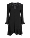 Dsquared2 Woman Mini Dress Black Size 8 Acetate, Silk In Black