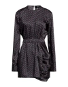 Dsquared2 Woman Mini Dress Black Size 10 Polyester In Black