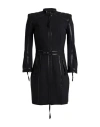 Dsquared2 Woman Mini Dress Black Size 2 Virgin Wool, Elastane In Black