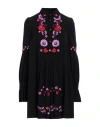 Dsquared2 Woman Mini Dress Black Size 4 Acetate, Viscose In Black