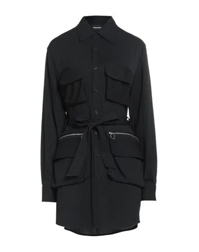Dsquared2 Woman Mini Dress Black Size 6 Acetate, Silk