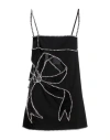 Dsquared2 Woman Mini Dress Black Size 6 Polyester, Elastane, Modal, Polyamide, Viscose In Black