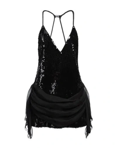 Dsquared2 Woman Mini Dress Black Size 6 Polyester, Silk