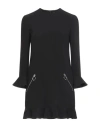 Dsquared2 Ruffle-cuff Minidress In Black