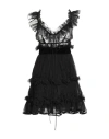 Dsquared2 Woman Mini Dress Black Size 8 Silk In Black