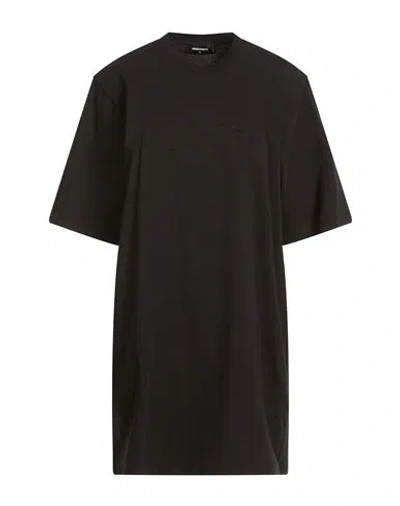 Dsquared2 Woman Mini Dress Black Size L Cotton