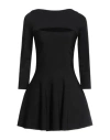 Dsquared2 Woman Mini Dress Black Size L Viscose, Polyester In Black
