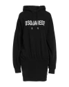 Dsquared2 Woman Mini Dress Black Size Xs Cotton, Elastane
