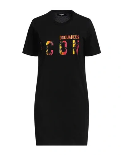 Dsquared2 Woman Mini Dress Black Size S Cotton