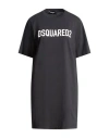 Dsquared2 Woman Mini Dress Black Size S Cotton In Black