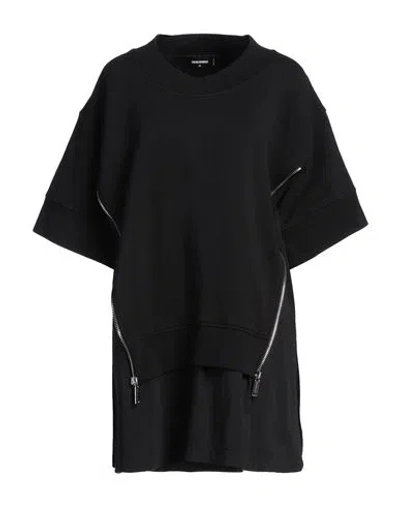 Dsquared2 Woman Mini Dress Black Size S Cotton, Elastane
