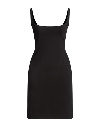 Dsquared2 Woman Mini Dress Black Size S Viscose, Polyamide, Elastane