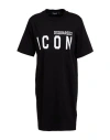 Dsquared2 Woman Mini Dress Black Size Xs Cotton
