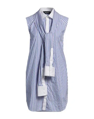Dsquared2 Woman Mini Dress Blue Size 6 Cotton
