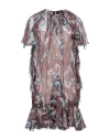 Dsquared2 Woman Short Dress Brown Size 6 Polyester In Brown