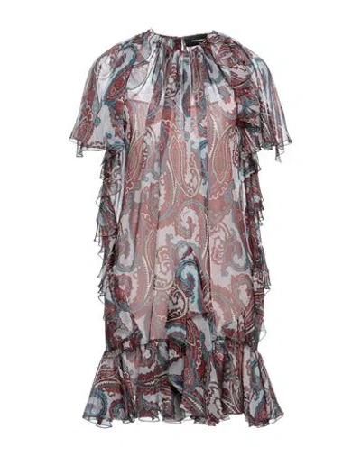 Dsquared2 Woman Short Dress Brown Size 6 Polyester