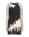 Dsquared2 Tie-dye Mini Dress In Grey