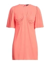 Dsquared2 Woman Mini Dress Coral Size 10 Acetate, Silk In Red