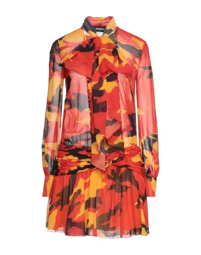 Dsquared2 Short Dresses In Red