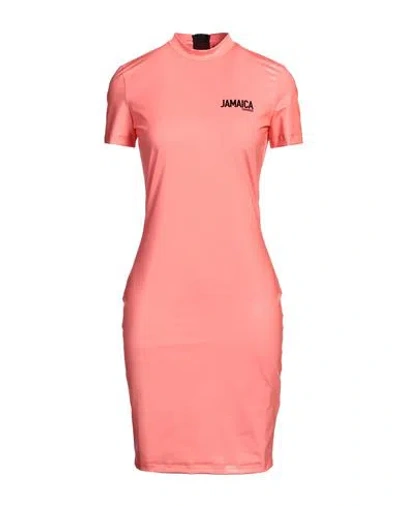 Dsquared2 Stretch Jersey Jamaica Sheath Dress With Zip In Red