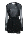 Shop Dsquared2 Woman Mini Dress Dark Green Size 10 Silk