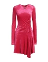 Dsquared2 Woman Mini Dress Fuchsia Size Xs Viscose, Polyamide In Pink