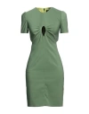 Dsquared2 Woman Mini Dress Green Size 2 Polyester, Elastane