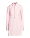 Dsquared2 Woman Mini Dress Light Pink Size 10 Cotton In Pink