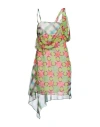 Dsquared2 Woman Mini Dress Acid Green Size 4 Polyester