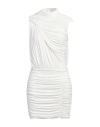 Dsquared2 Woman Mini Dress Off White Size L Viscose, Polyamide, Elastane In Off White