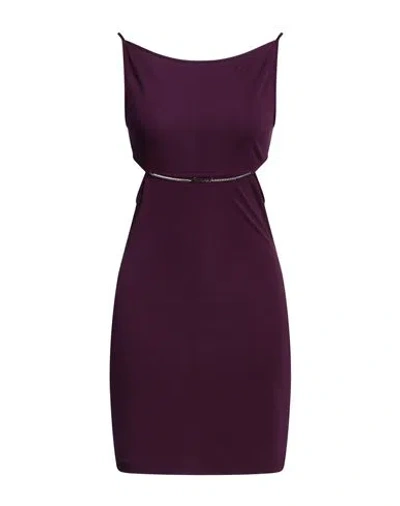 Dsquared2 Woman Mini Dress Purple Size L Viscose
