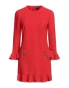 Dsquared2 Woman Mini Dress Red Size 2 Polyester, Polyurethane Coated