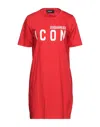 Dsquared2 Short Dresses In Red