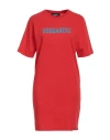 DSQUARED2 DSQUARED2 WOMAN MINI DRESS RED SIZE XS COTTON