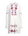 Dsquared2 Woman Mini Dress White Size 6 Acetate, Viscose