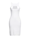 Dsquared2 Woman Mini Dress White Size L Viscose, Polyester