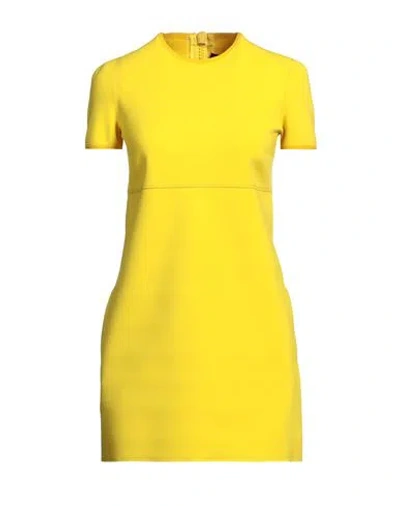 DSQUARED2 DSQUARED2 WOMAN MINI DRESS YELLOW SIZE 2 POLYAMIDE, ELASTANE