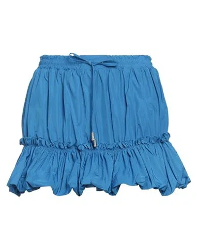 Dsquared2 Woman Mini Skirt Azure Size 2 Polyester In Blue