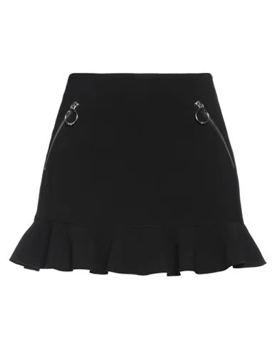 Dsquared2 Woman Mini Skirt Black Size 4 Polyester, Polyurethane