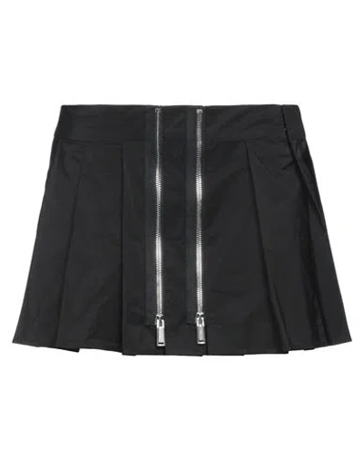 Dsquared2 Woman Mini Skirt Black Size 8 Polyester