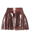 Dsquared2 Woman Mini Skirt Brown Size 2 Polyamide, Elastane In Brown